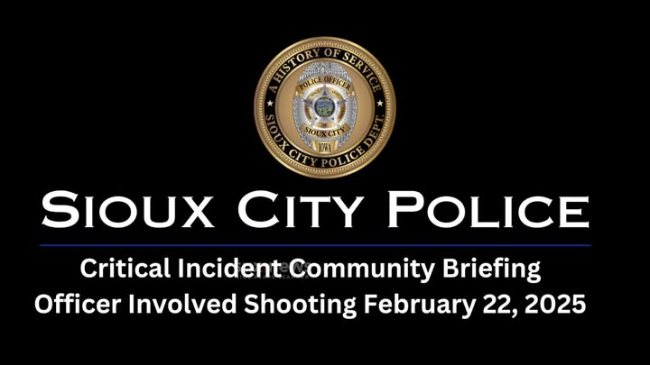 Video released from Sioux City Police from February 2025 OIS...