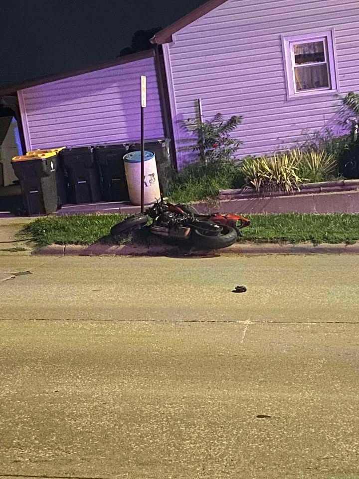 Crash with injuries. Vehicle vs Motorcycle Glenn & Lakeport....