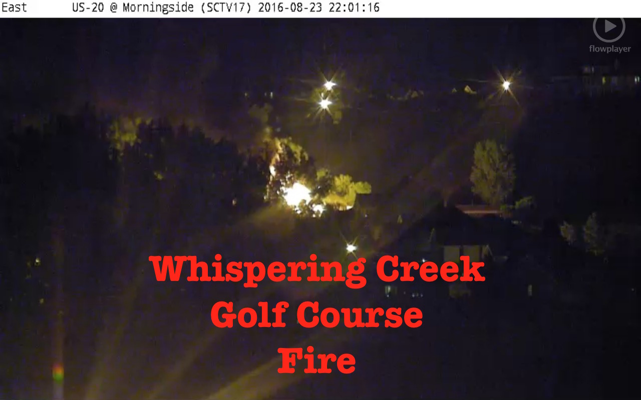 Fire at Whispering Creek Golf Course