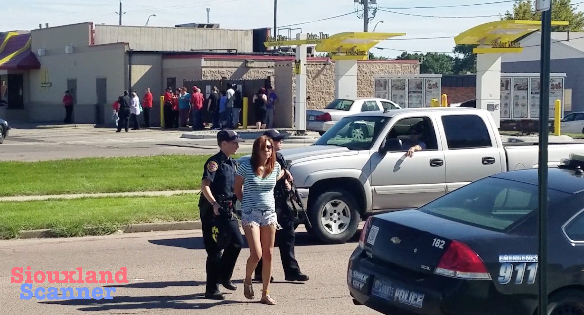 Police Action at West 8th and Hamilton outside McDonalds