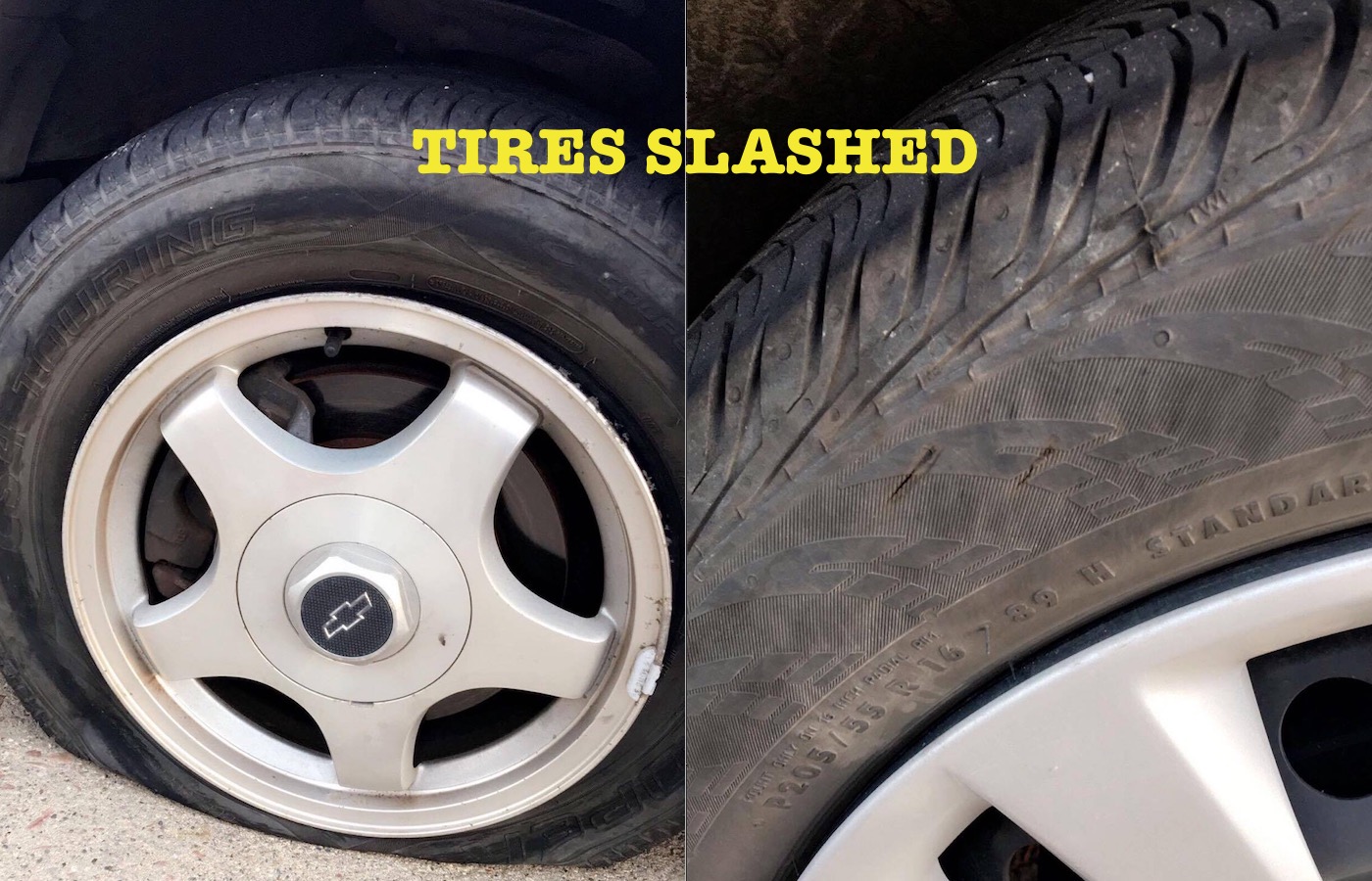 Tires slashed on 3rd Ave in Morningside