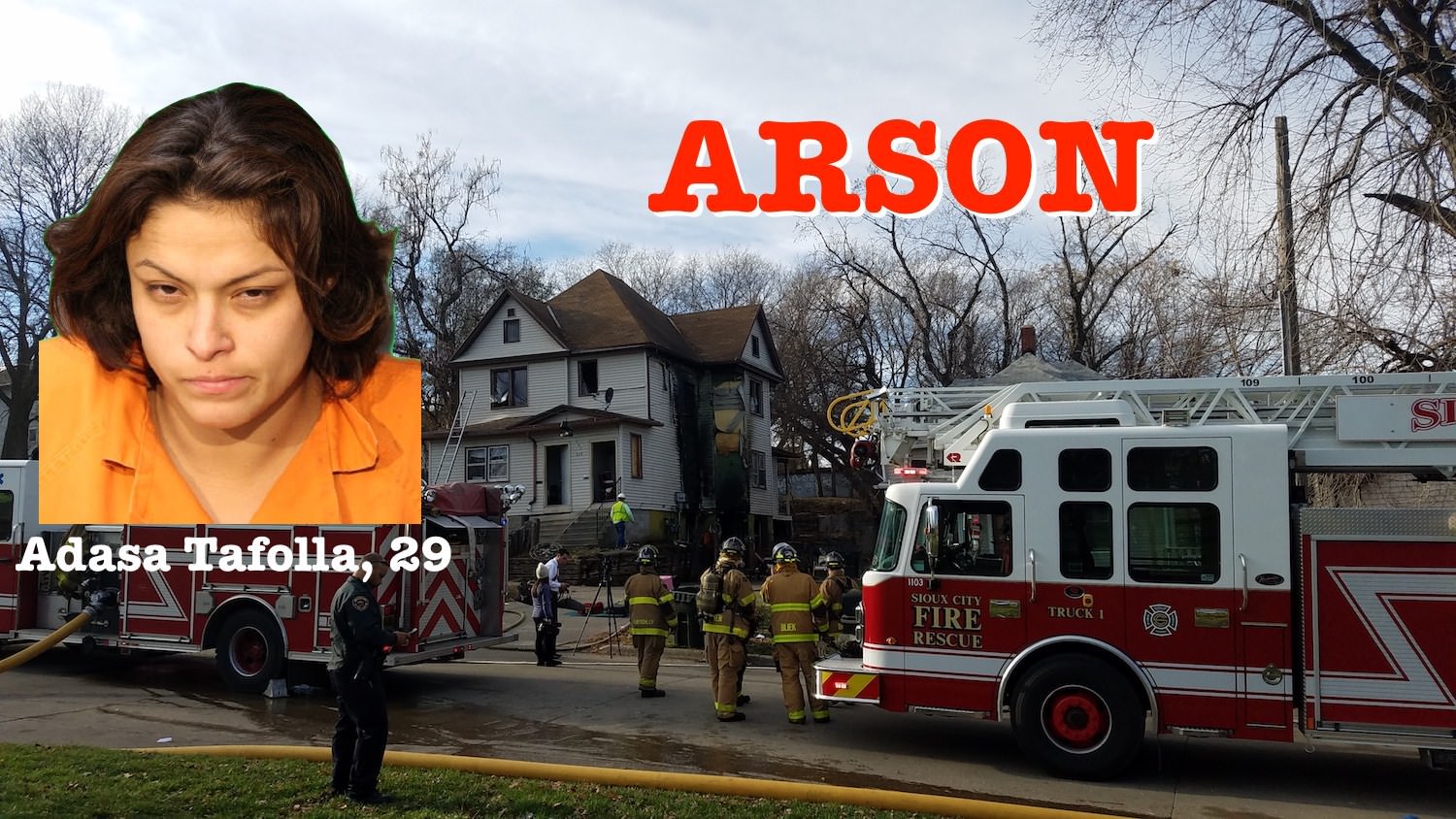 Woman charged with arson after apartment fire Friday