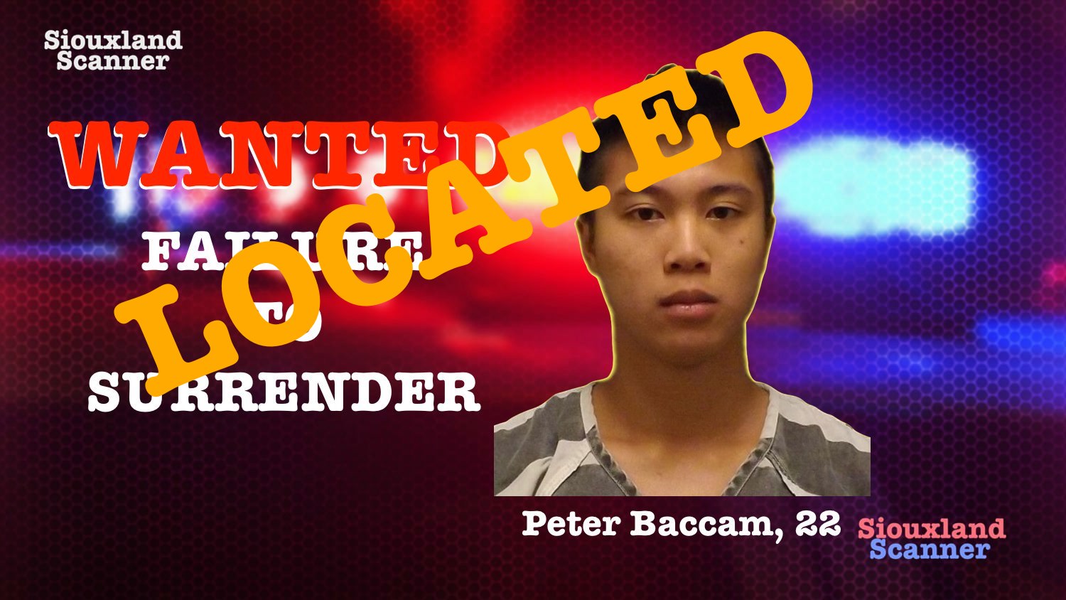 CAPTURED Peter Baccam Failure to Surrender