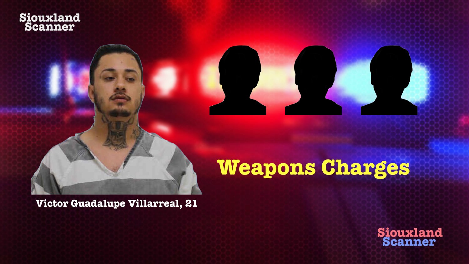 Man and 3 teens arrested on weapons charges in Le Mars Tuesday Morning