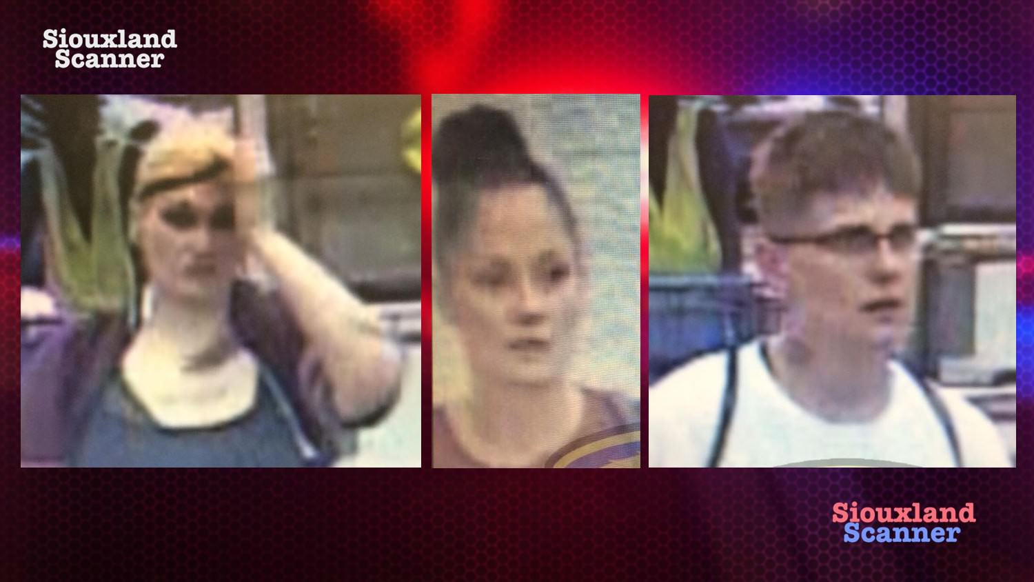 Identified South Sioux City searching for Persons of Interest in Theft