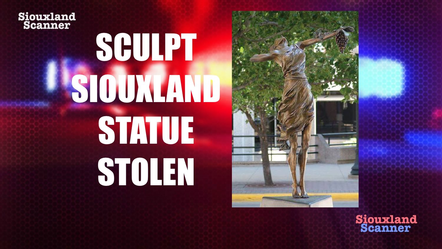 Sculpt Siouxland statue stolen from downtown Sioux City