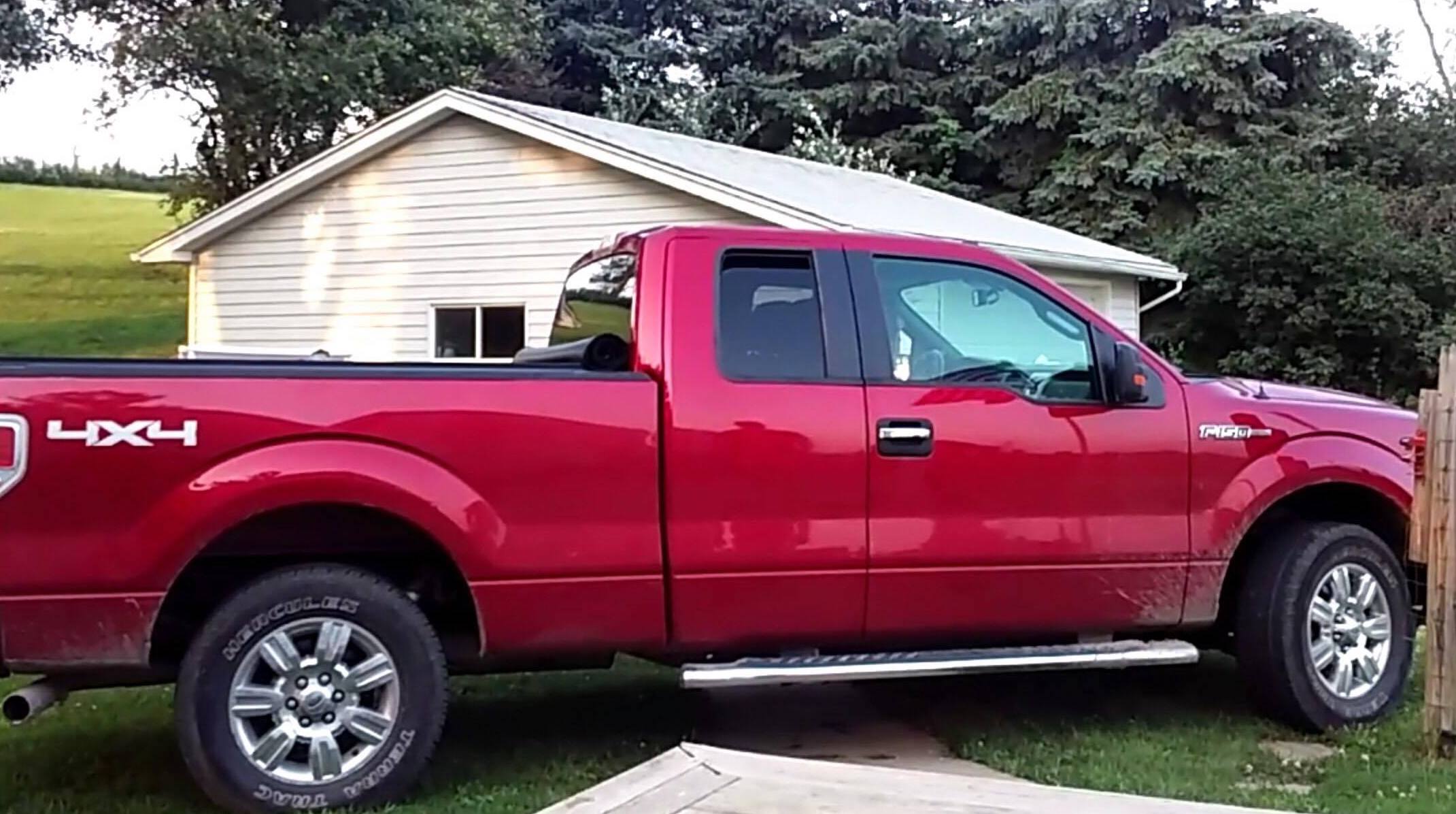 RECOVERED Red 2012 Ford F150 pickup from Leeds in Sioux City overnight Saturday