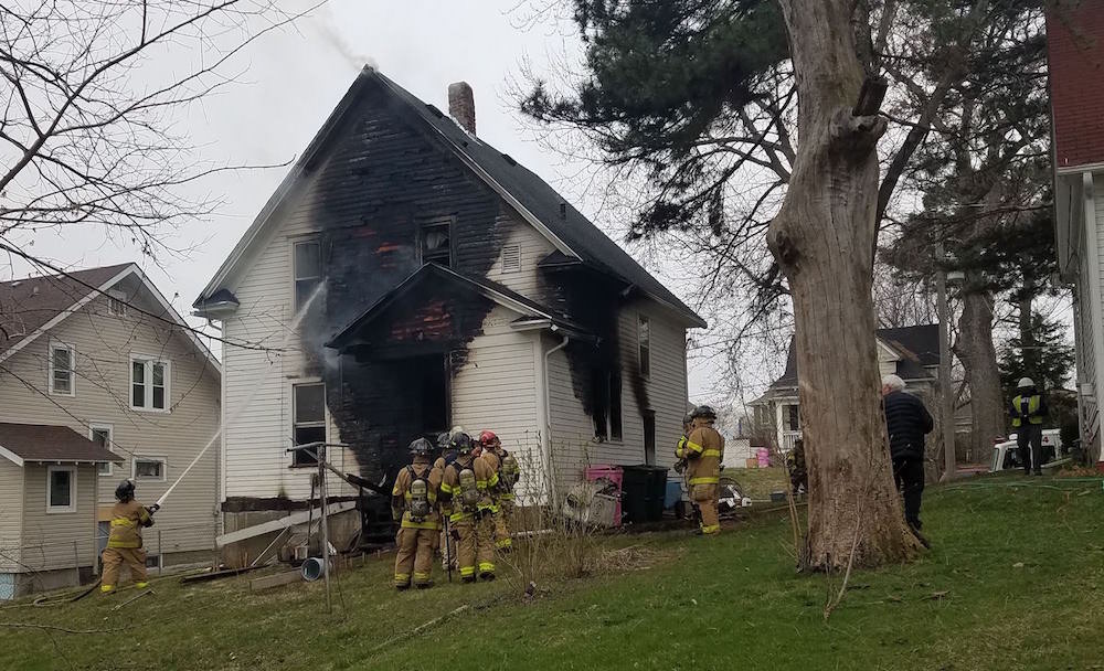 Fire Destroys Home at 2008 Iowa Street Tuesday Morning