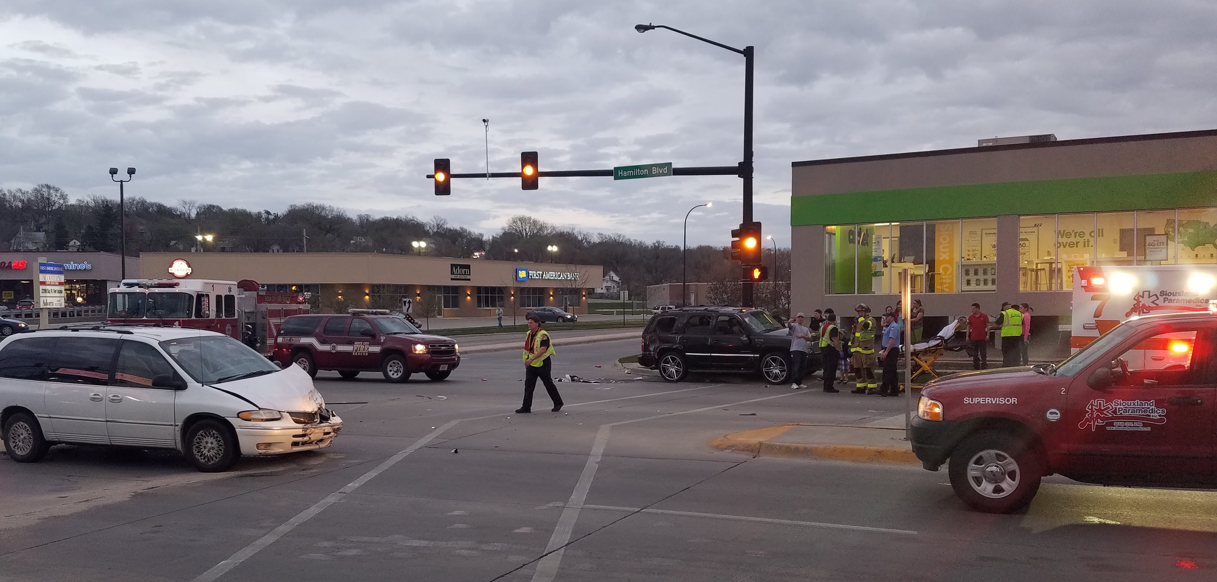 Rollover Accident W14th and Hamilton