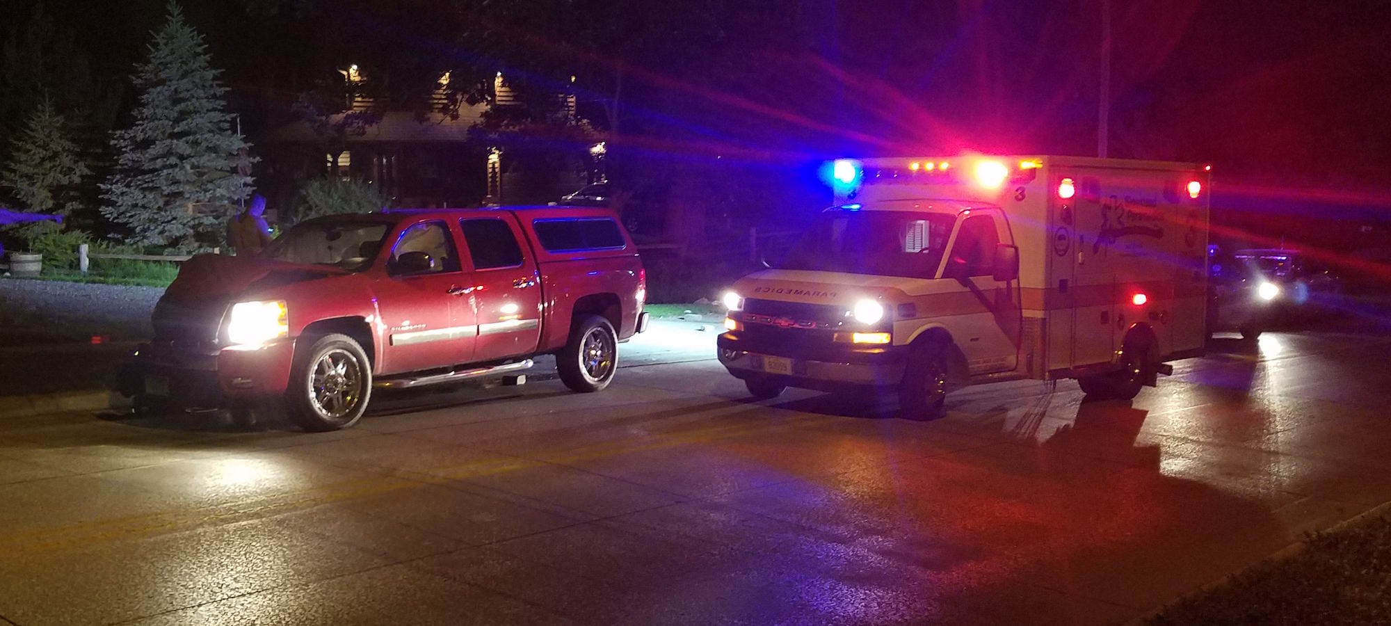 Truck vs Mailbox Accident