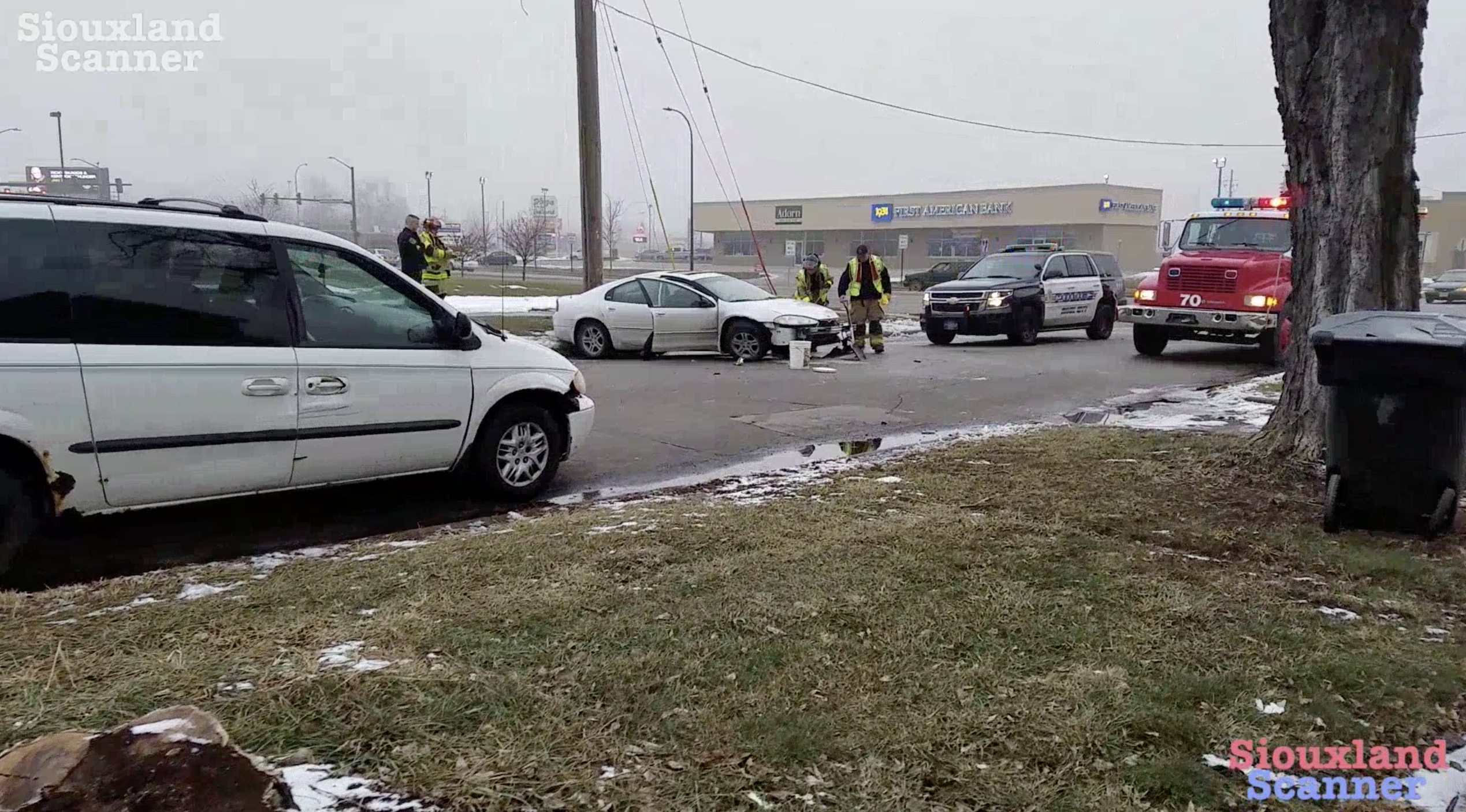 Three run from vehicle after crashing it