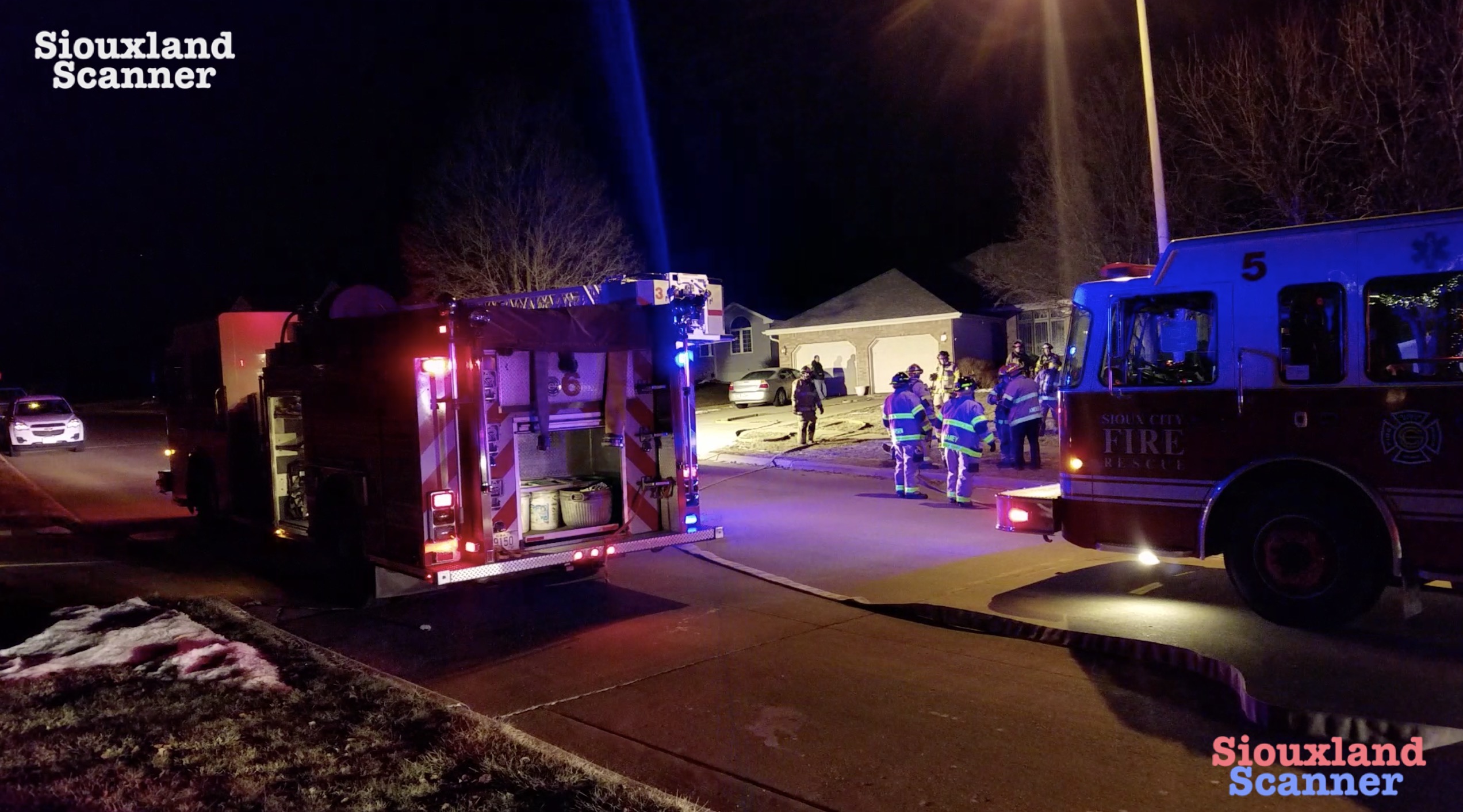 Fire in basement of Singing Hills Home