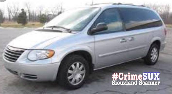 STOLEN Silver 2005 Dodge Minivan Friday Morning Sioux City Northside