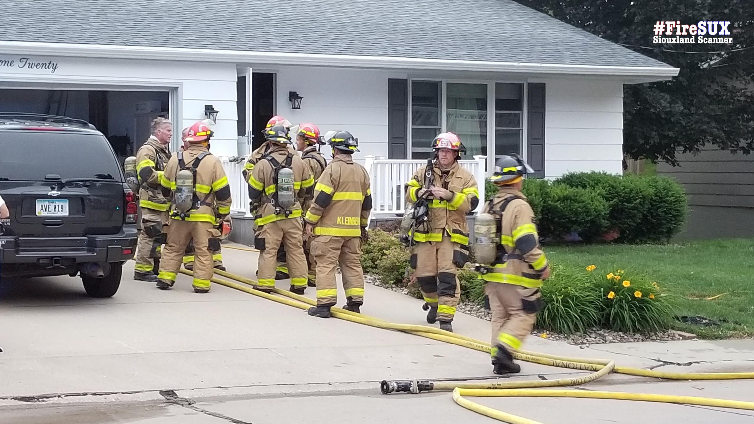 Homeowners found smoke after hearing crackling coming from their attic